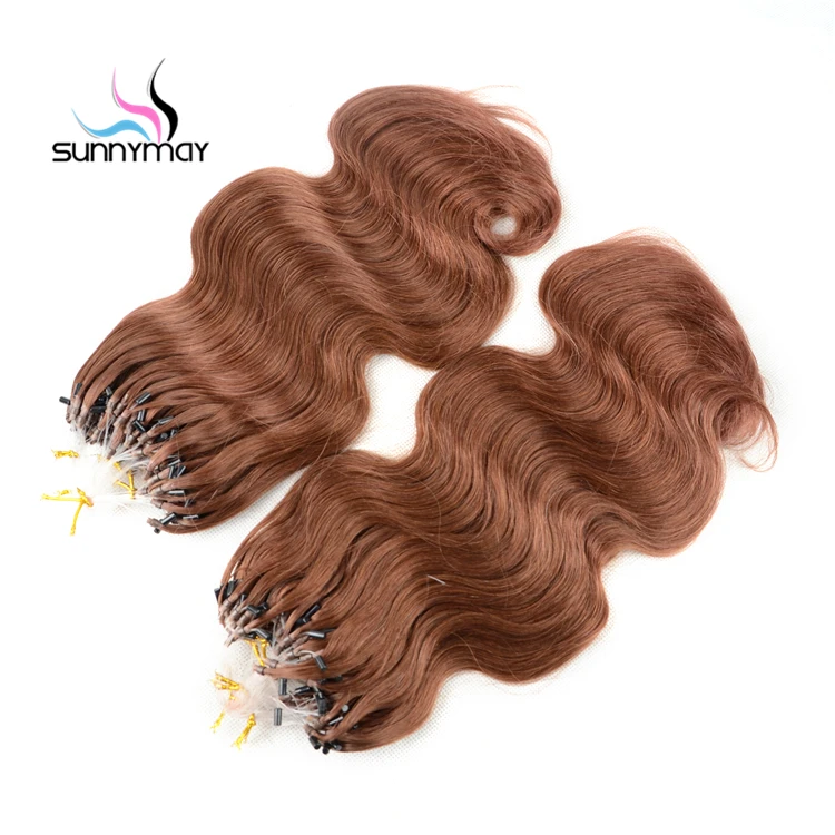 
100% Human Hair Natural Extension Body Wave #33 Cheap Remy Micro Loop Ring Hair Extension 