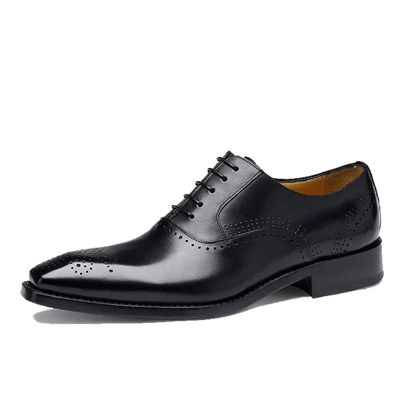 mens british style goodyear welted shoes Brogue  handmade dress shoes calf leather dress shoes for men