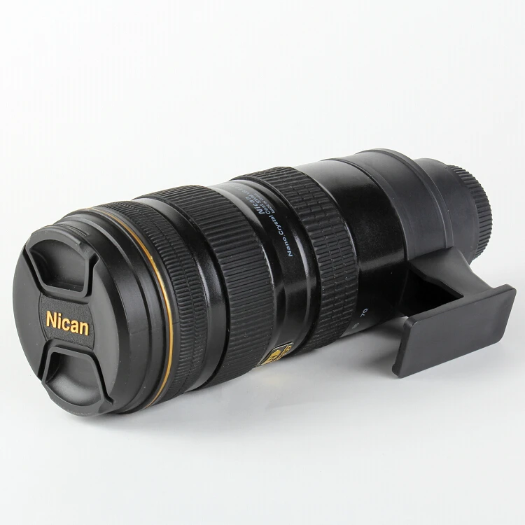 Personalised Nican 70-200 Camera Lens Shaped Drinking Thermos Mug