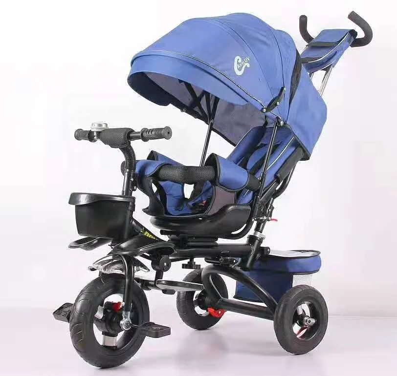 
Hot sale big baby tricycle with push handle wholesale comfortable tricycle toddler 