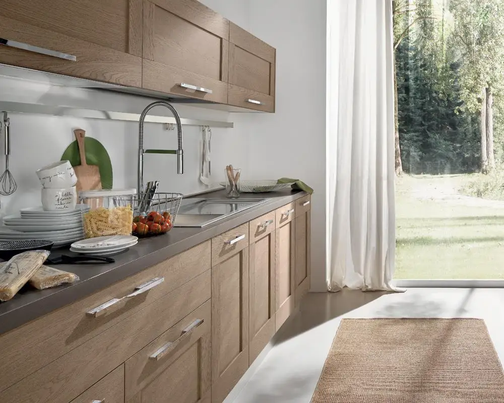 2024 Hangzhou Vermont L Shape Design Fit Kitchen Hanging Kitchen Cabinet Design