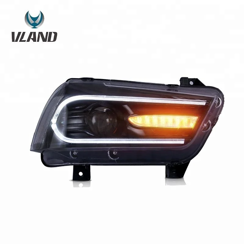 VLAND factory manufacture Upgraded LED Headlights 2011-2014 Dodge Charger SXT(100th Anniversary Edition) Head Lamp