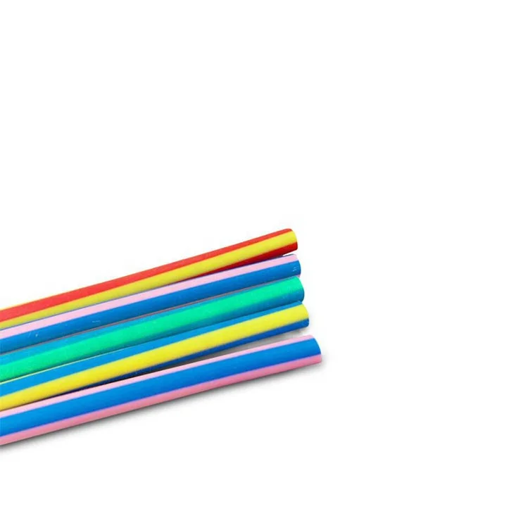 Promotional school kids rainbow gift long soft pencil with eraser