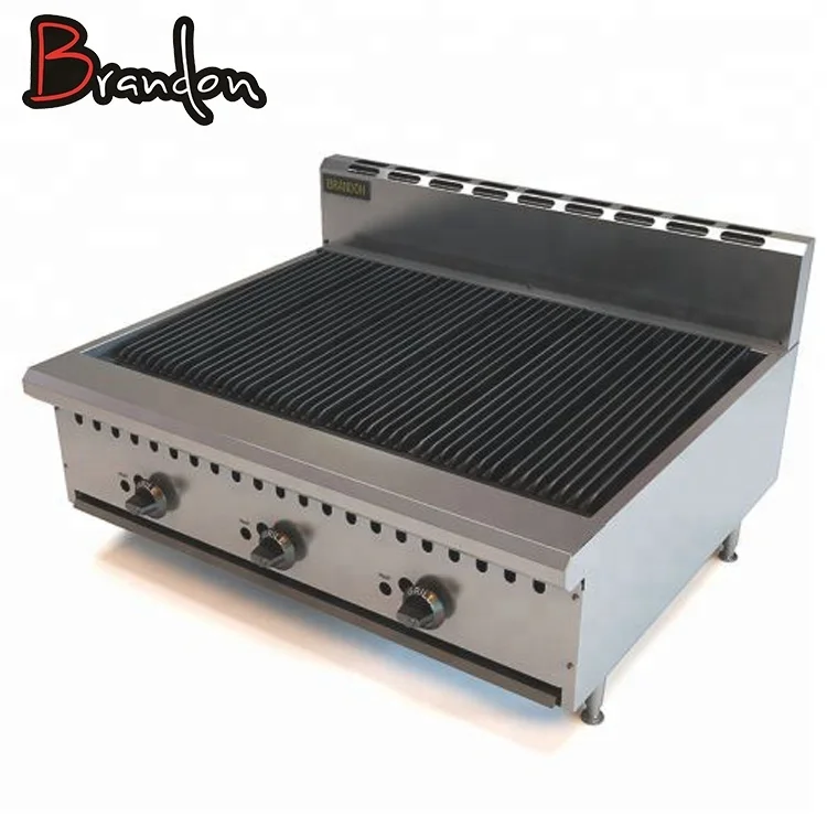 Counter top Food Cooking Stainless Steel restaurant kitchen equipment