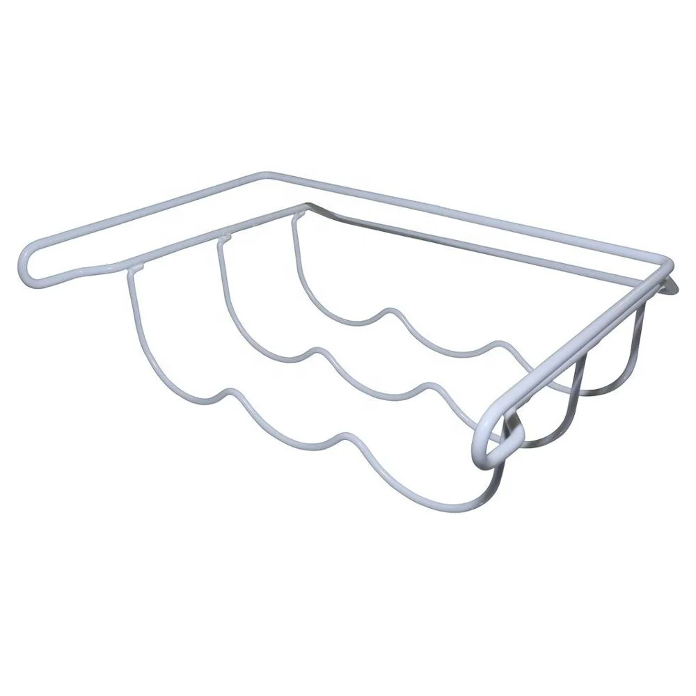 Универсальная проволочная Винная стойка над холодильником под полкой держатель для бутылок