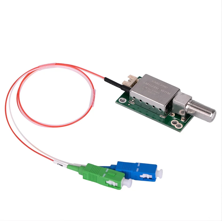 SANLAND High Realiability  WDM 870MHz 84dBuV CATV Optical  Receiver Module in FTTH ONU