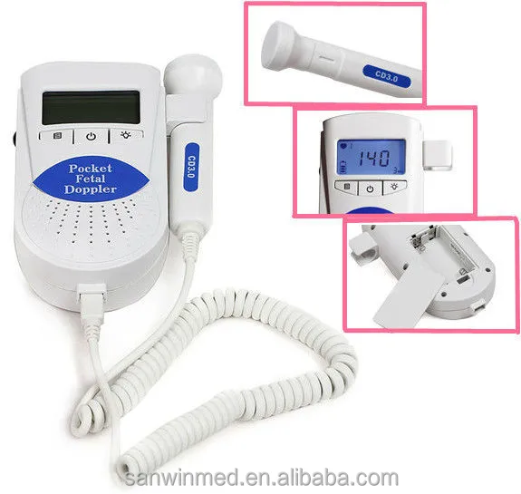 2,3, 4,5, 8 МГц датчик Sonoline B CE и FDA Фетальный Doppler Сердца, фетальный Допплер Машина