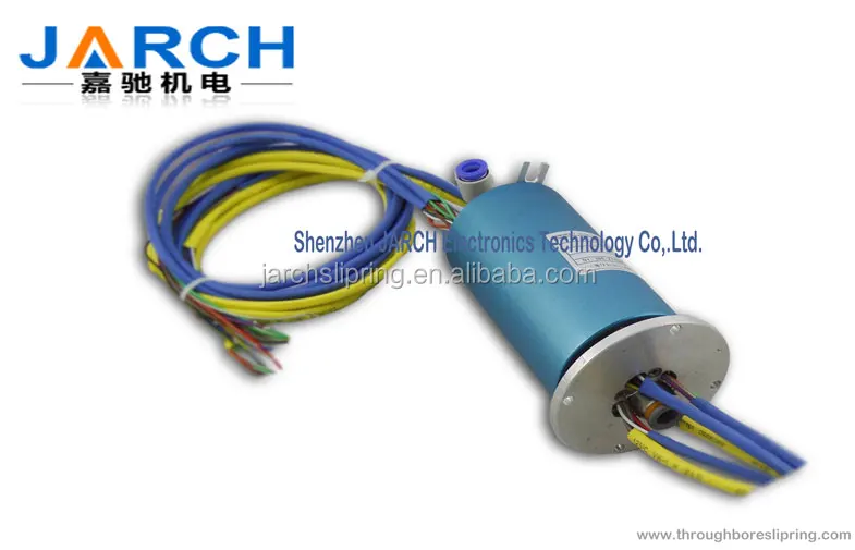 High pressure pneumatic electrical slip ring connector for pneumatic and hydraulic pressure with OD 6mm