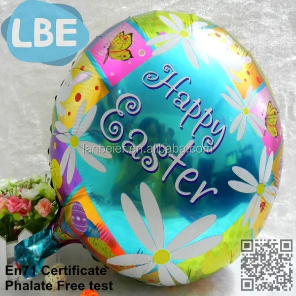 18 inch easter wholesale paty decoration foil balloon