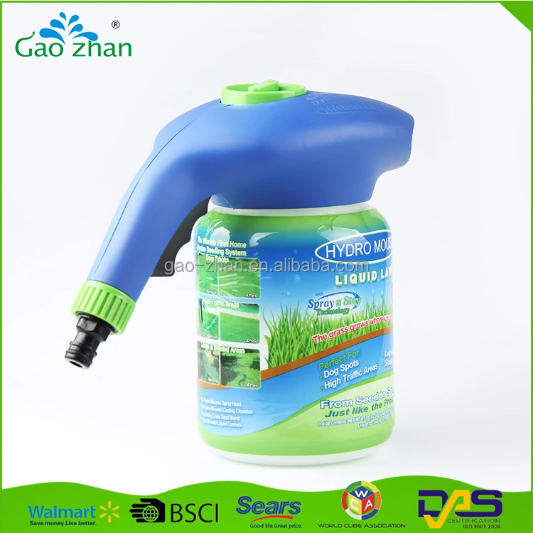 The Ultimate Home Hydro Seeding System Liquid Spray Seed Lawn Care Grass Shot