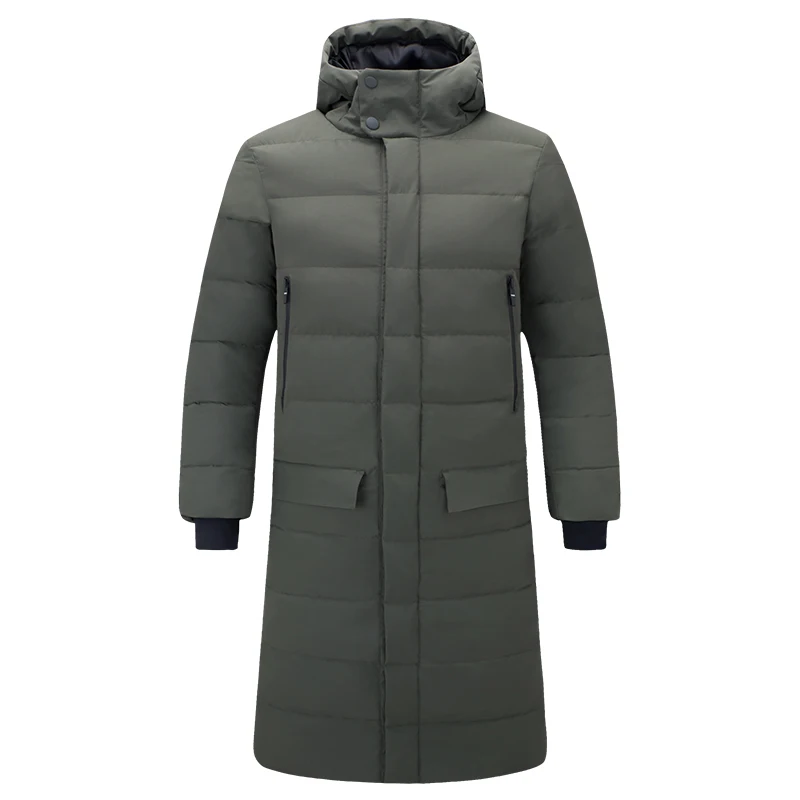 Заводская поставка, хлопковая модная камуфляжная мужская длинная куртка с капюшоном, длинный женский зимний пуховик