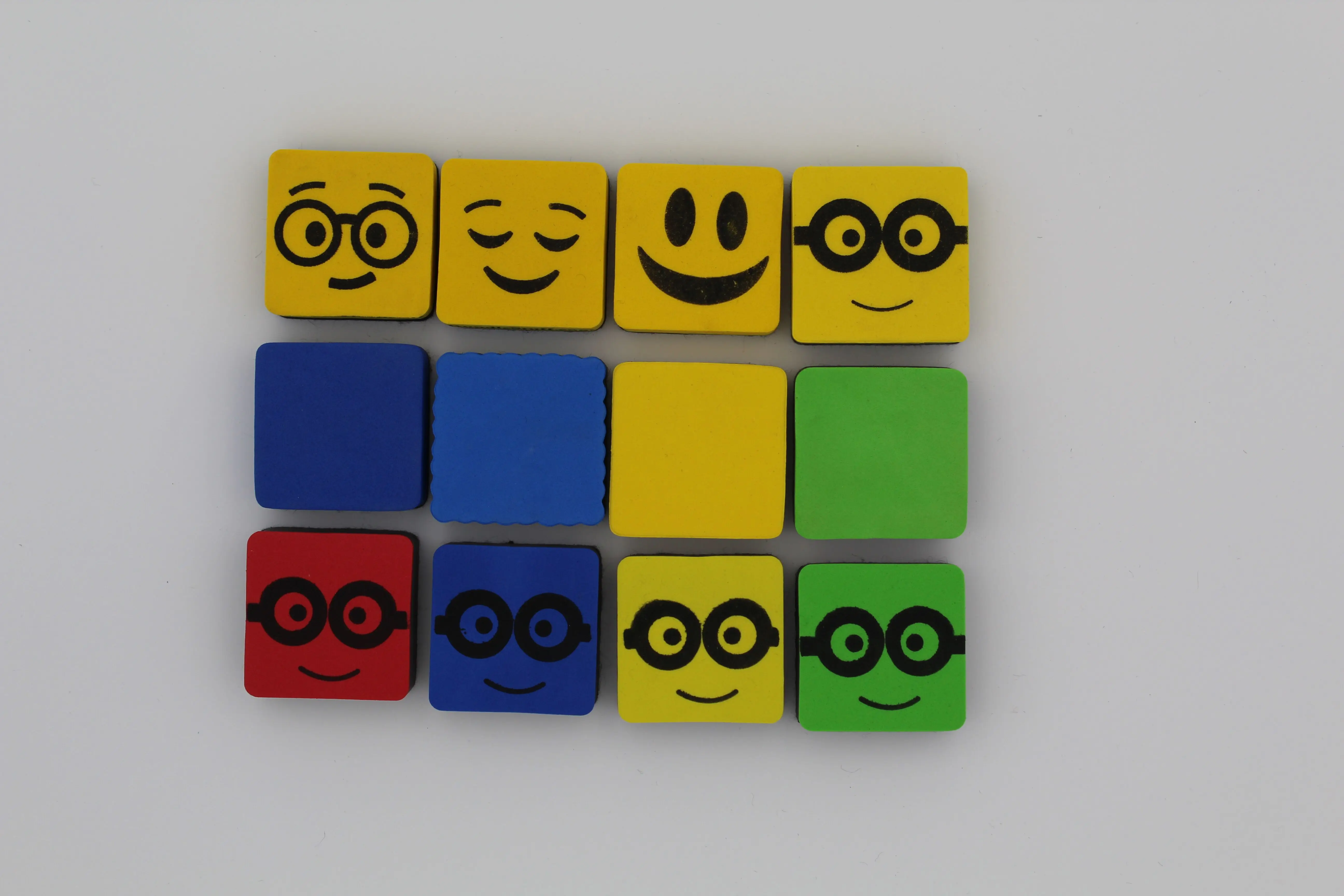 
Custom logo different design printed soft handfeeling easy clean effect EVA whiteboard eraser 