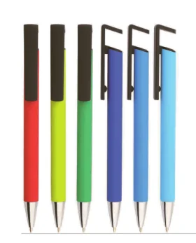 audited factory custom logo promotional gifts screen cleaner plastic mobile stand pen ball