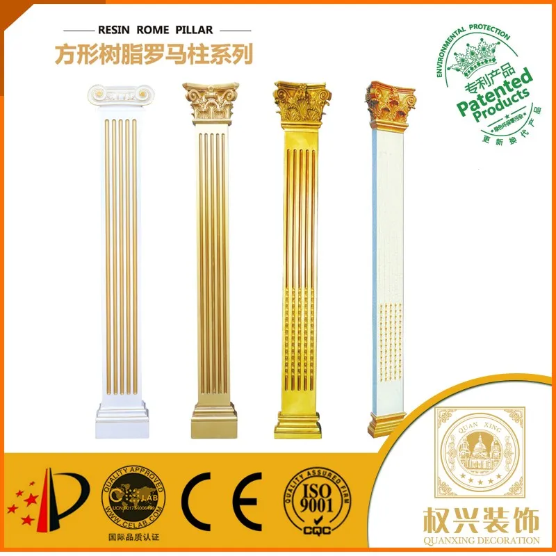 marble from decorative small wood columns