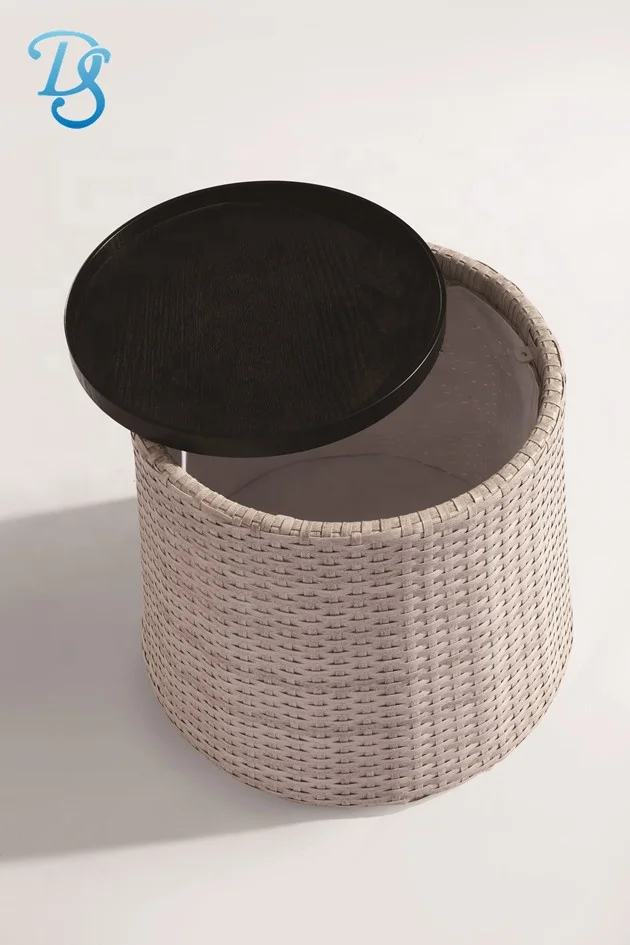 
PE Rattan And Aluminium Frame Storage Box 