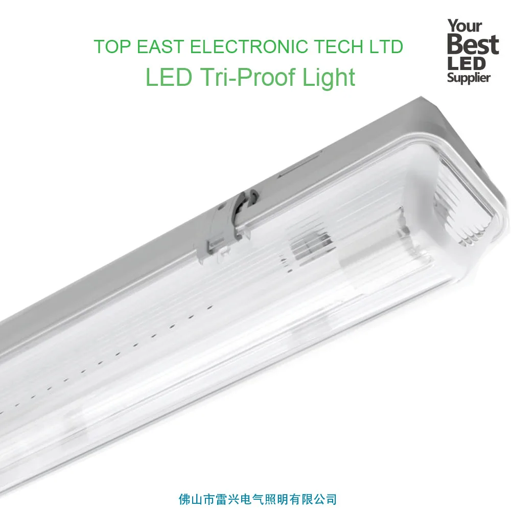 1200mm double Tube T8 Batten Light Fitting Ip65 Waterproof Led Tube Lighting