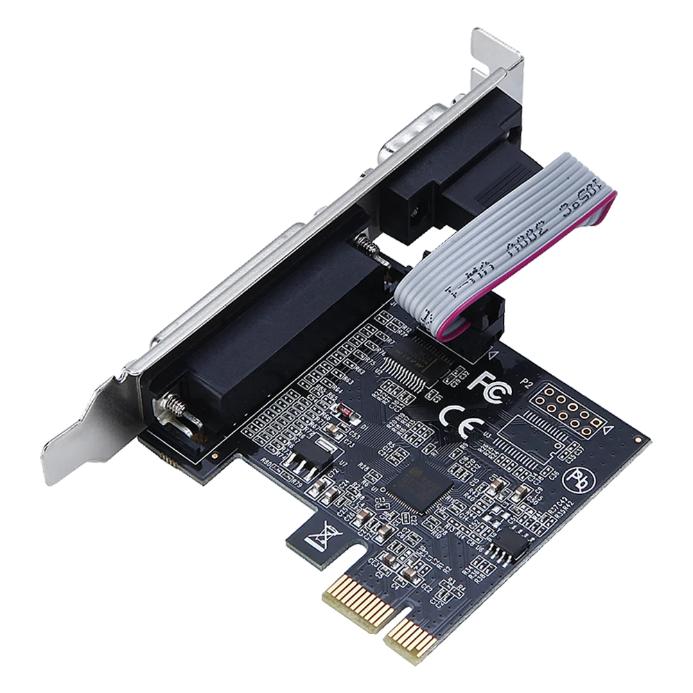 DIEWU AX99100 PCIE 1serial and 1 parallel riser card