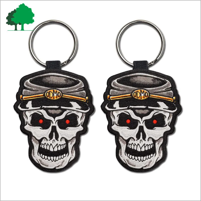 Airline gifts customer logo polyester cotton keychains