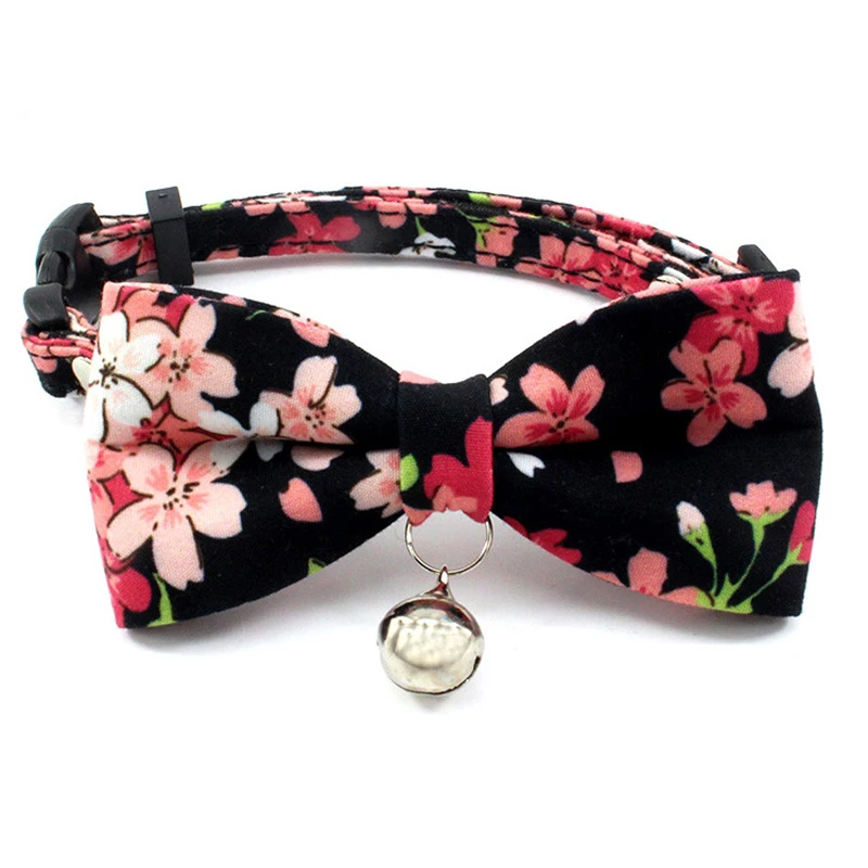 Прямая поставка с фабрики медные колокольчики ошейник для кошек для маленьких и средних собак тканевый бант ошейник для домашних животных идентификационная карточка