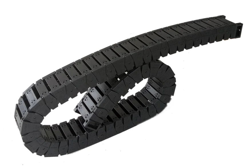 Anti-noise Black Flexible Cable Drag Chain For Chain Scraper Conveyor