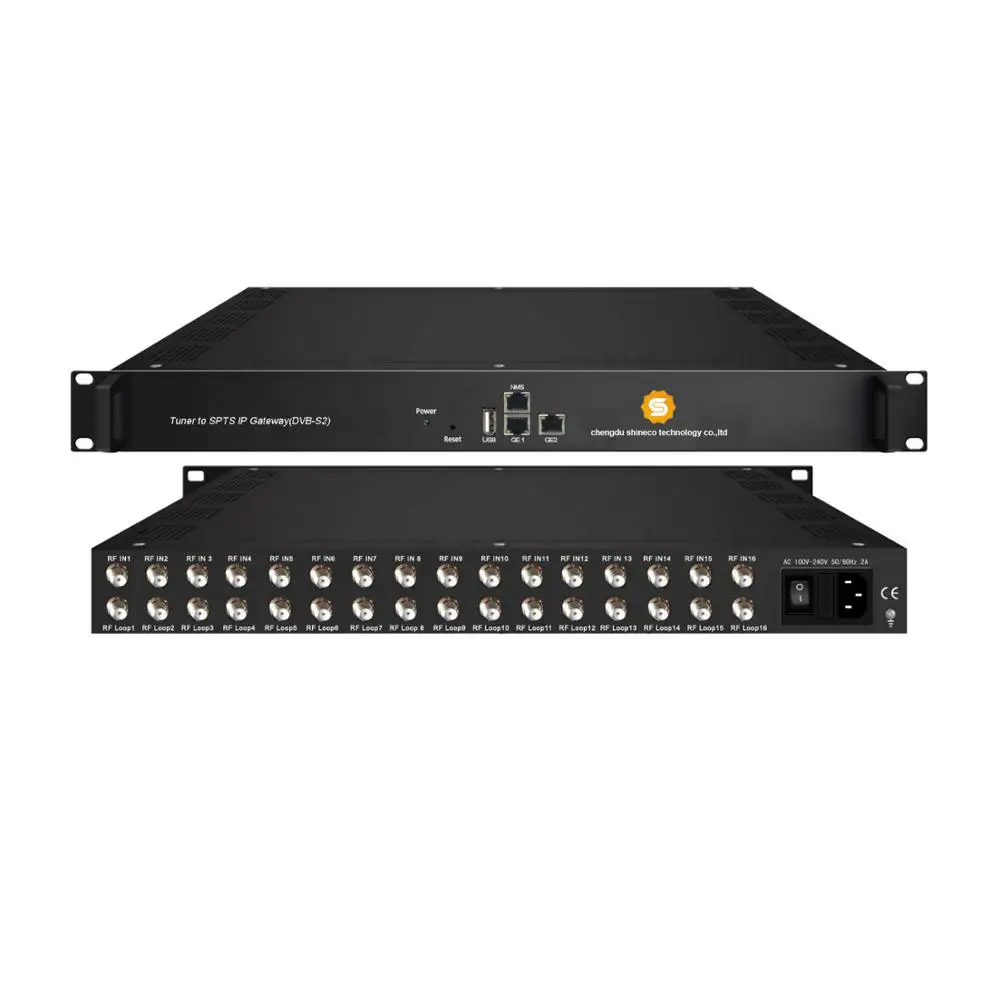 Конвертер IRD 8 DVBS2 DVBT2 в IP