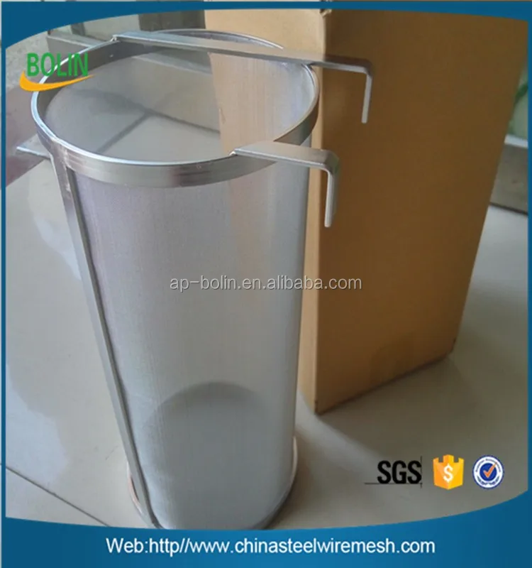 In stock 300 micron stainless steel homebrew hop basket strainer