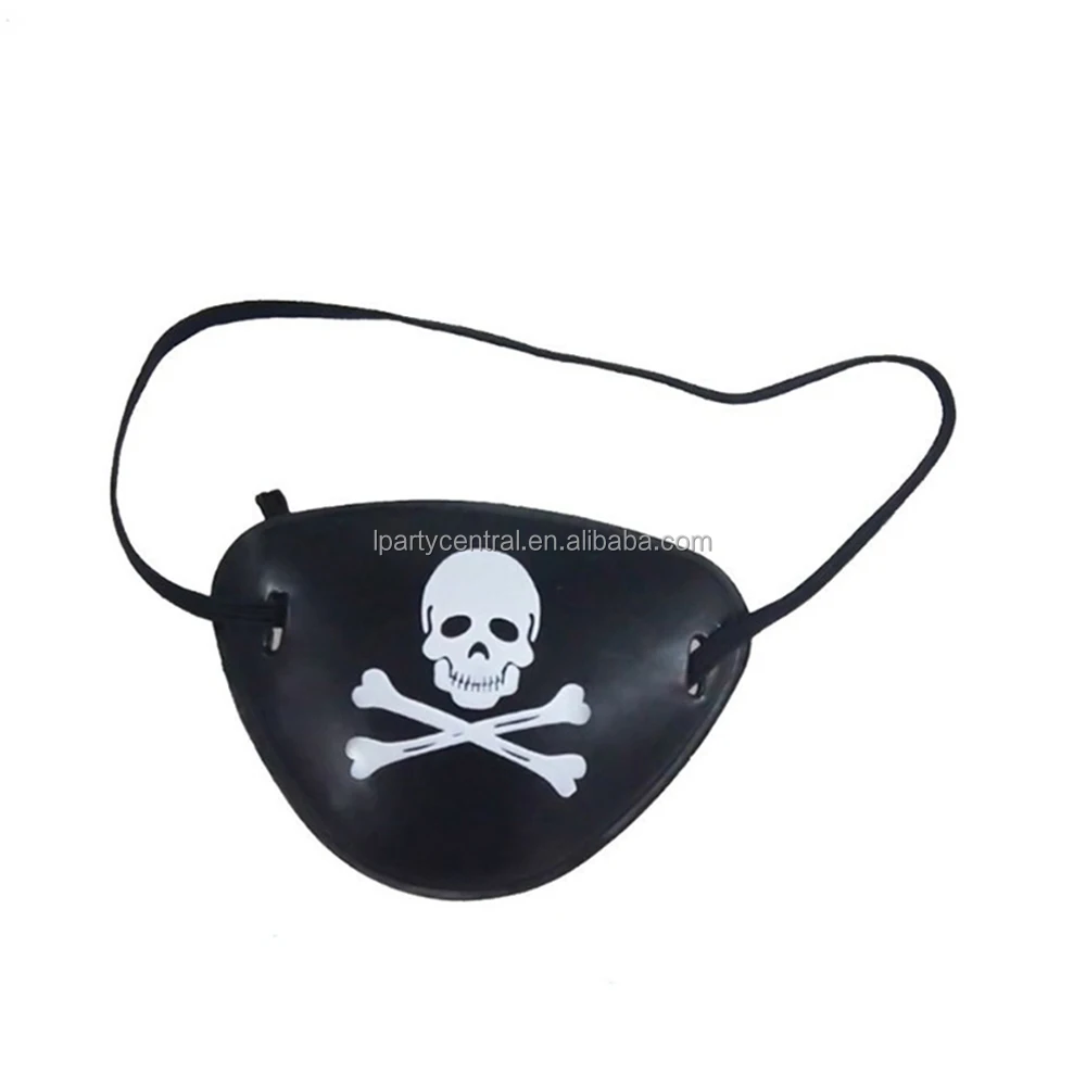 Funny halloween costume decorations Cylops eye blinders black plastic pirate eye patch LP