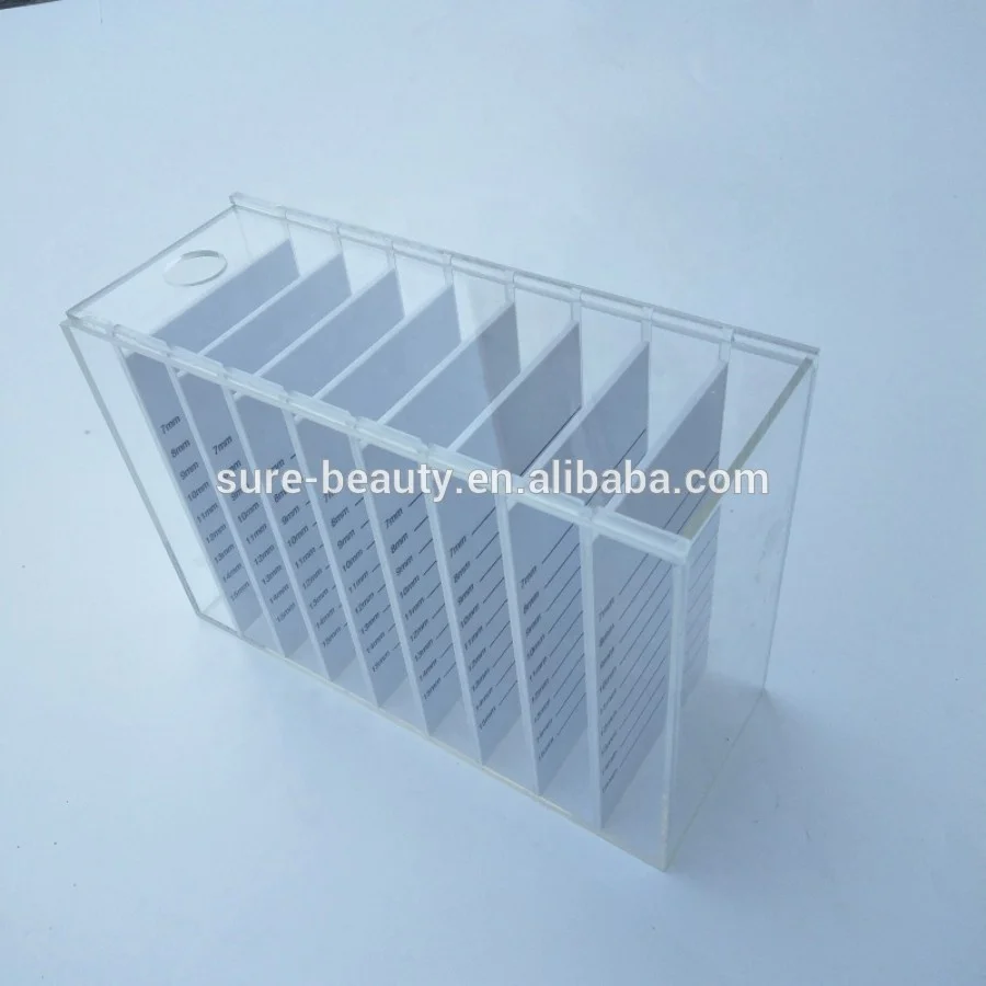 Eyelash Storage Box 5 Layers Makeup Display Container Eyelashes Glue Pallet Holder Grafting Eyelash Clear Box