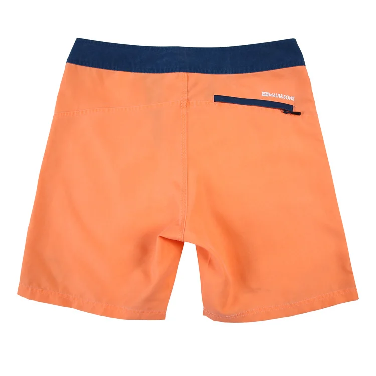 
100% polyester men and boy Surfing Shorts swimsuit Fashion garment washing swim Trunk 