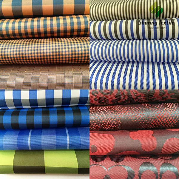 100% Polyester Stripe Silk Fabric/Silver Coated Fabric/ Gift Box Lining Fabric