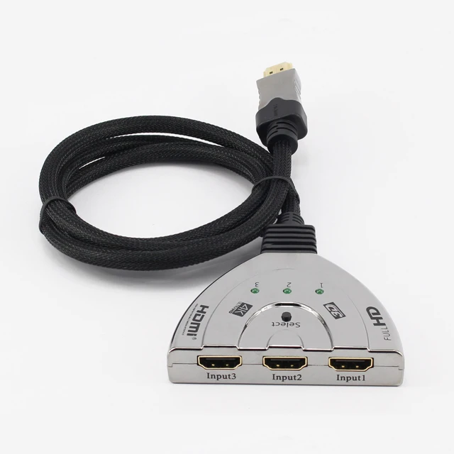 Выход 3 порта 1080P 4K HDMI переключатель 3x1 для DVD-плеера PS4 PC TV в 1 спутниковый ТВ-приемник ИК пульт дистанционного управления Hdmi 2 0 Oem/yunzuo