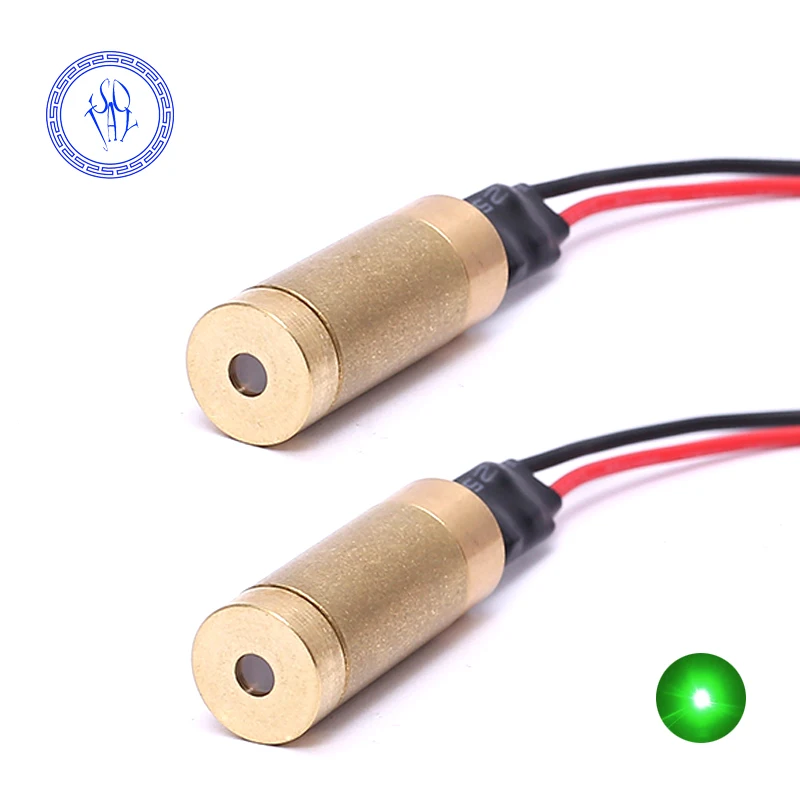 Focusable 532nm 50mw 3V Green Dot Mini Laser Diode Head Module