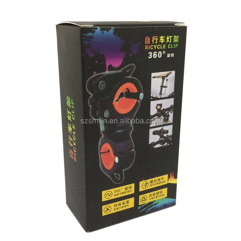 Universal Bike Bicycle LED Light Flashlight Torch Lamp Mount Clamp Stand Holder