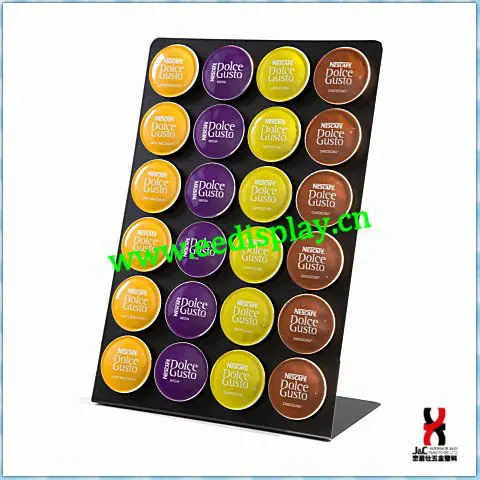 Metal black dolce gusto coffee capsule 24 pods holder for sale