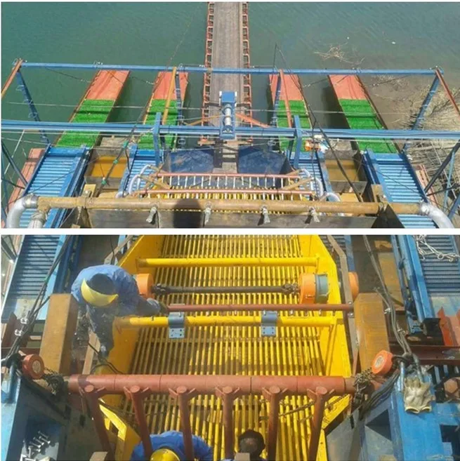 
Mini River Dredging Boat for Alluvial Gold Separating 