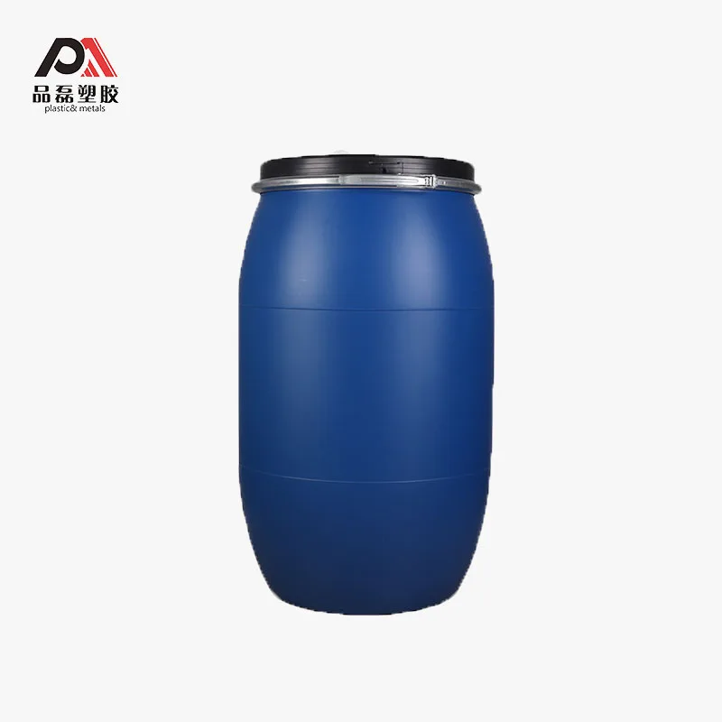 
200 Litre Blue Plastic Drum/barrel for Seafood storage 