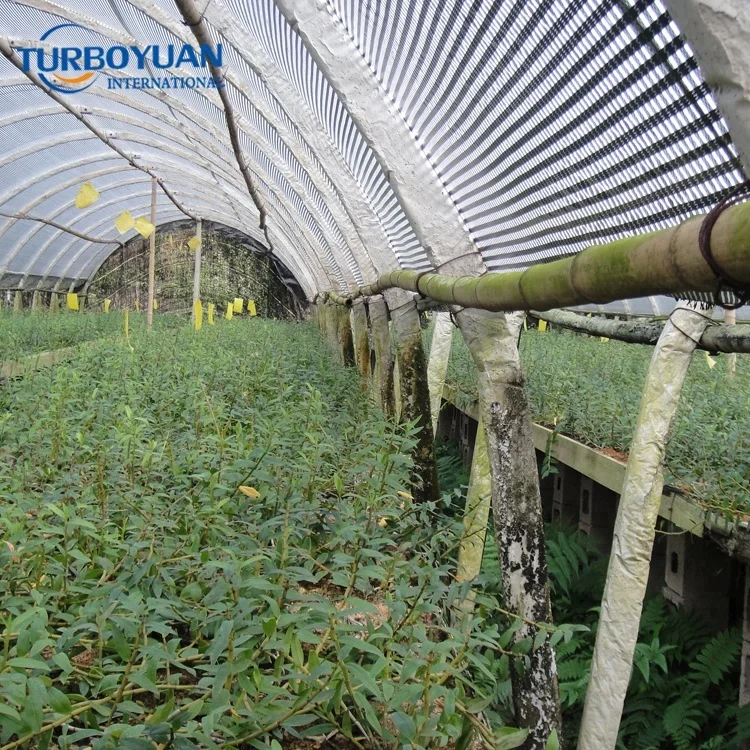 85% shading black/white grid film blackout greenhouse film for mushroom