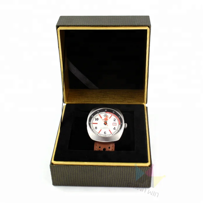 Hot sale professional custom glossy new design paper watch packaging storage box