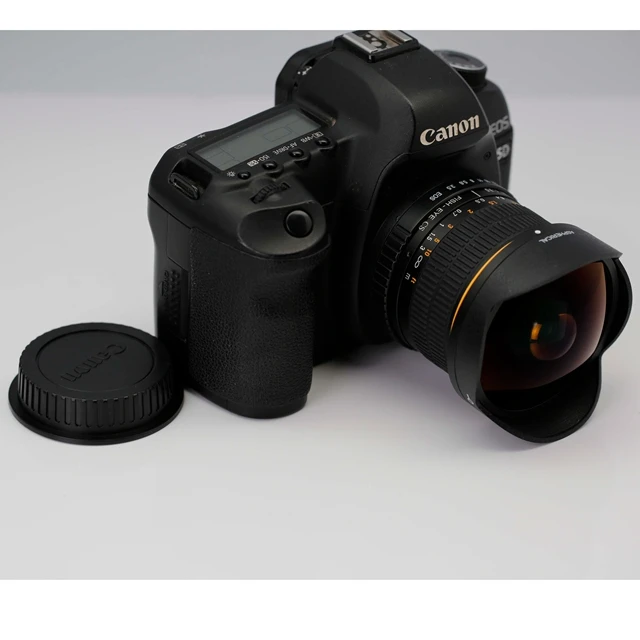 Black Super-wide 180 Degree Diagonal Angle Lens For Nikon Canon 8mm F3.5 Fisheye Lens