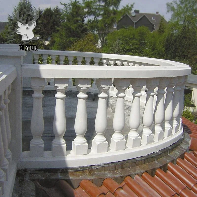 Hot Sale Balustrade Handrail Balcony Railing Nature Yellow Stone Stair Railing for Sale