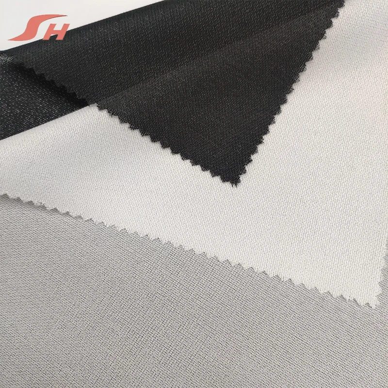 Superior quality plain weave hot melt adhesive woven clothing interlining