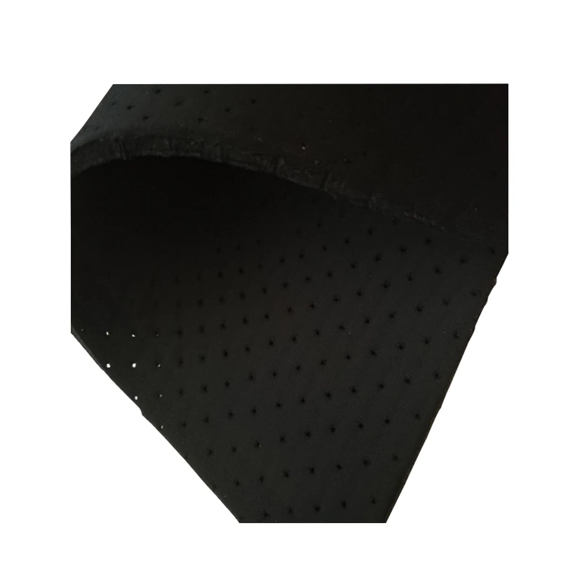 Good Quality 130cm*330cm Perforated Sbr Scr Thin Waterproof Black Neoprene Rubber Sheet Fabric
