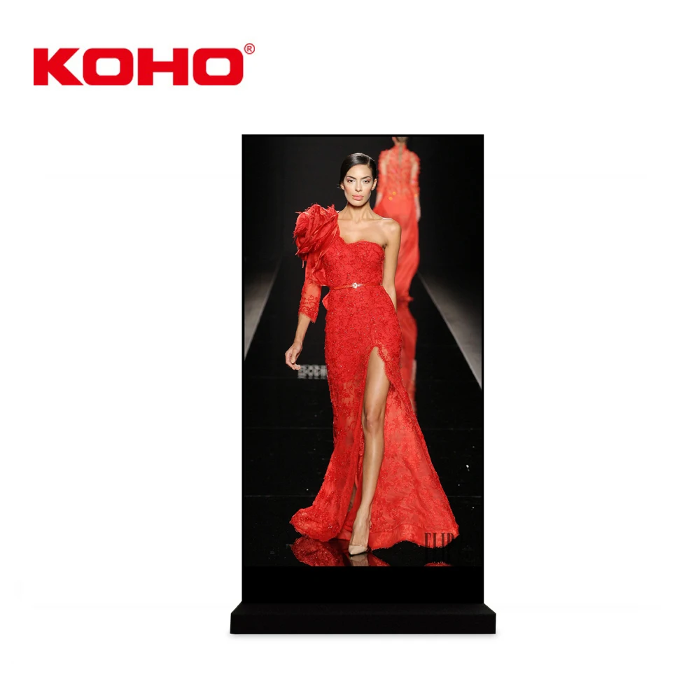 65 inch Wifi Digital Totem Floor Standing lcd advertising player touch screen kiosk for Shopping Market