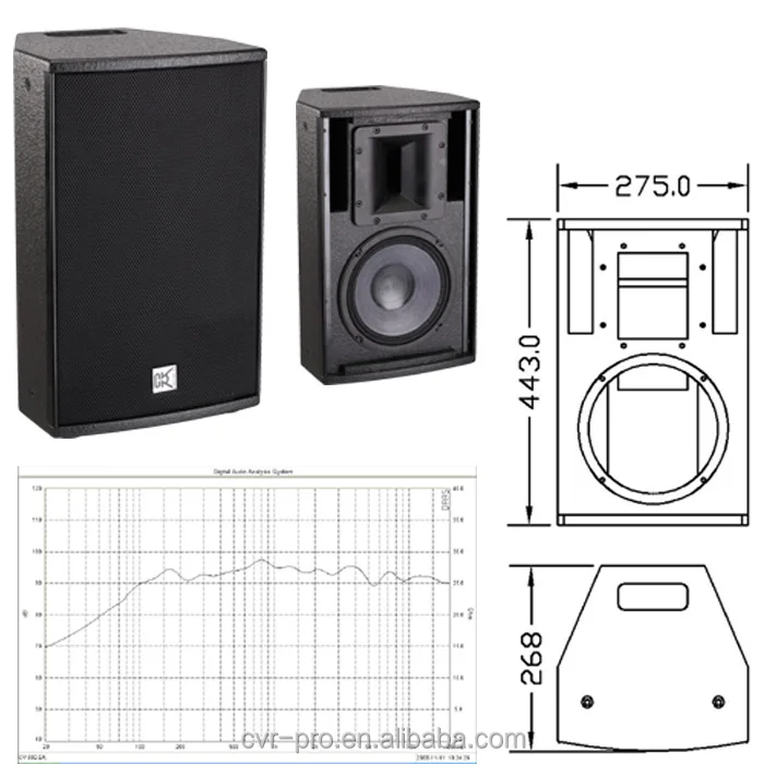 acoustic horn speaker box two way full range music speaker kudo