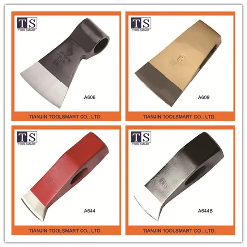 Wood battle steel forged axe head