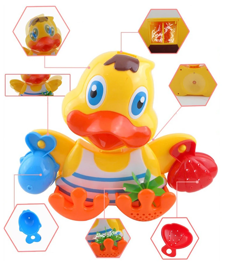 Waterfall toy bath kids shower toys for baby