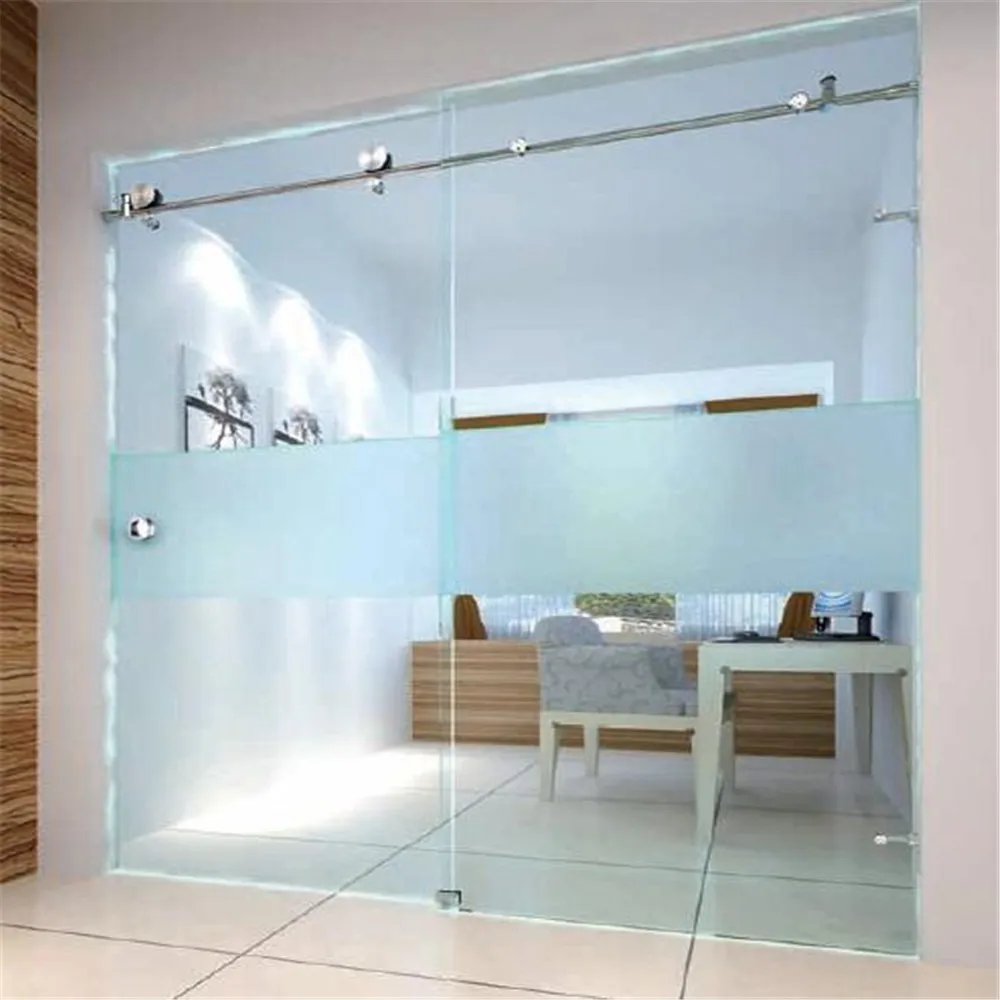 Cheap Easy Install Gym Bathroom Glass Tempered Glass Shower Screen Modern Bathroom glass door