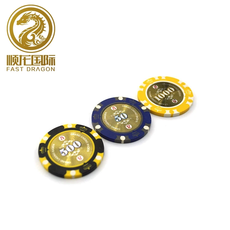 New Hot Professional Texas Wholesale Poker Chips14g Color Sticky Clay Casino Chips