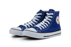 Custom wholesale cheap plain blank white high top canvas shoes for men