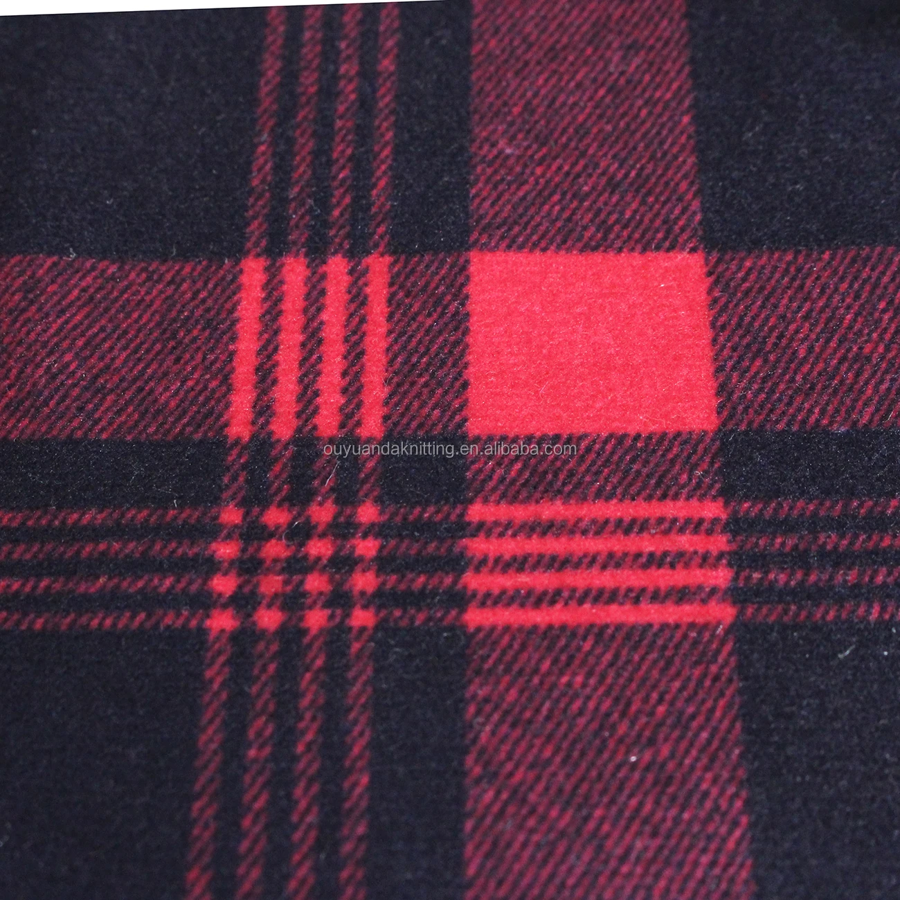 Jiaxing Factory Direct 100% Polyester Tartan Plaid Fabric Imitated Cotton Fabric for Sofa Cover